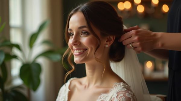 Coiffure mariage à domicile pour une journée inoubliable